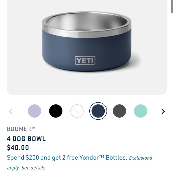 Yeti Dog Yeti Boomer 4 Dog Bowl Medium Navy Dog Water Bowl Poshmark